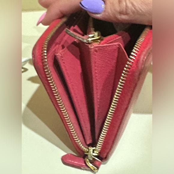 Prada Saffiano Raspberry Pink Zippy Continental Wallet - Picture 6 of 15